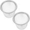 Ciieeo Edelstahl-Teefilter 2 Stück Metall-Teekannen-Ersatz Feinmaschiges Sieb Einsatz Teesieb Korbfilter Für Tasse Teezubereiter Kaffeebereiter 6 Cm