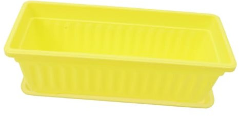 CIMAXIC Panier À Légumes pour Jardinière De Garde-Manger 2 Pièces Grand Pot De Fleurs Rectangulaire en Plastique