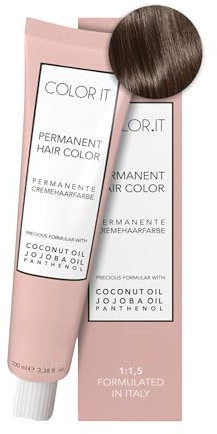 COLOR.IT by BM - Permanente Haarfarbe in Salonqualität, 100ml (7.77 Mittelblond Braun Intensiv, 1er Pack)