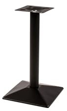 SAM Standfuß Einzelsäule | Metall schwarz lackiert | Tischfuß inkl. Montageschrauben für Tischplatten | Tischgestell für Bistrotische & Esstische | 41x41x72 cm