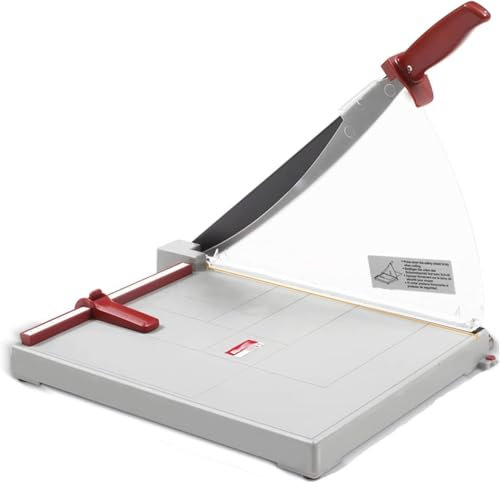 ININOSNP Stapelbarer Papierschneider Modell A3 – Tischschneider – Präzisions-Guillotine-Hebelschneider for Papier, Fotos, Bastelkarton usw.