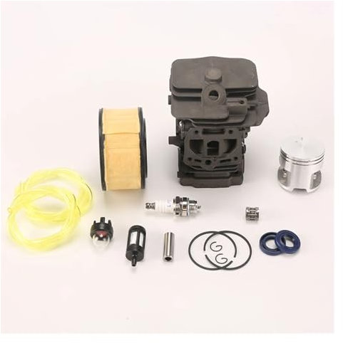 44mm Cylinder Piston Air Filter Primer Bulb Spark Plug Fit For Stihl MS251 MS 251 Chainsaw Parts Oil Seal Bearing For 1143 020 1207