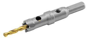 Aohhy 15mm Scie Cloche de TCT Carbure en Métal, Professional Tungstène Foret Trépans pour Métal, l'acier inoxydable, fonte, fer, Aluminium, laiton et plastique