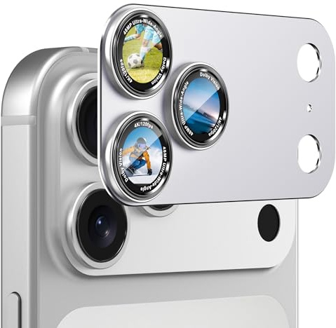 CACOE Kamera Schutzfolie für iPhone 17 Pro Kameraschutz, Anti-Kratz Kameraschutz Objektiv Schutzfolie,für iPhone 17 Pro Kamera Schutz Linsenschutz