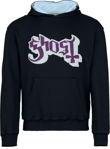 Ghost Logo Männer Kapuzenpullover schwarz/blau Band-Merch, Bands