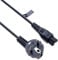 Netzkabel von Keple | 3-poliges AC-Wandnetzkabel C5 Kleeblattkabel für LG TV | Notebook-Netzkabel Mit Schukostecker Netzteil-Kabel Ladegerät Stromkabel EUStandard Stecker 3m