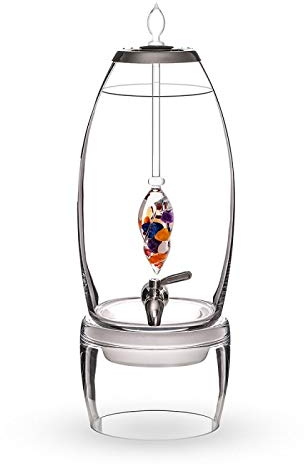VitaJuwel Grande AYURVEDA | Wasserspender mit Milchopal, Amethyst, Bergkristall, Lapislazuli, Granat, Karneol, Orangencalcit