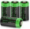 Enegitech CR123A 3V Lithium Batterien 1600mAh für Alarmsysteme，Rotpunktvisier, Rauchmelder，Thermometer Hygrometer,Türschlösser mit Fingerabdruck​, Taschenlampen, Fernbedienungen, Spielzeug - 4 Stück