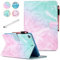 Fancity Custodia per iPad Mini 5 Mini 4, Mini 3 Mini 2 Cover Protettiva, Pelle Intelligente Sveglia/Sonno Custodia con Supporto Slot per Schede Portamatite per iPad Mini 7.9 Pollici, Mint Pink