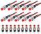GTIWUNG Mini Druckknopf mit Vorverkabelt, Momentane Druckschalter Lockless,2 Pins 1A AC250V/3A AC125V SPST ON/OFF Taste Schalter für Horn KFZ Auto Armaturenbrett Boot,7mm Montageloch,Rot