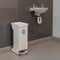 Office Needs Direct Medical Eco Sackholder Healthcare Clinical Waste Bin 28 Litres Foot Pedal White Flush Steel Lid