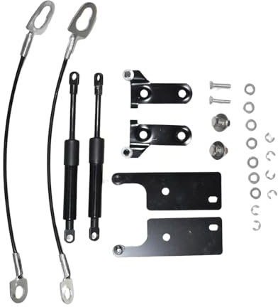 JINGLINGKJ Kofferraumstreben für Hilux GUN125 GUN126 Revo Pickup 2015–2021 Heckklappe, Gasdämpfer, unterstützt zwei Jahre Garantie (normal schwarz)