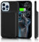 HUOBAO Battery Case for iPhone 13 Pro Max/12 Pro Max(6.7,6000mAh),Ultra-Slim & 360° Protection,Fast Charging Portable Rechargeable Charger Case for iPhone 13 Pro Max-Black