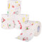 4 Rollen Weihnachts-Toilettenpapier Weihnachtrolle Papier Lustige Weihnachten Toilettenpapier Neuheit Toilettenpapier Weihnachtsmann Tissue Serviette Trick für Xmas Party Decor