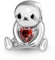 GNOCE Charm Perle Hai umarmt Herz Edelstein Charm 925 Sterlingsilber Charms Schmuck Geschenk für Frauen Fit Schlangenkette Armbänder/Halskette (Faultier)