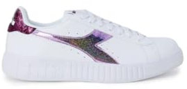 Diadora Step P Bright Reptile, Scarpe da Ginnastica Donna, White/Fucsia Red, 38 EU
