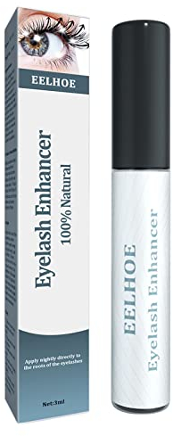 Wimpernserum Ohne Hormone - Natürliches Lash Serum für Wimpernverlängerung und Wachstum, Vollere Längere Wimpern, 3 ML