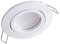 YanFeiYit 1x Premium Ultra Flach Led Einbauleuchte | 5W 230V austauschbares Keramik Modul | Dimmbar | Schwenkbar Einbaustrahler | Matt Weiß rund (Warmweiß 3000K)