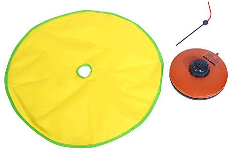 Mode Cat Green Mat Spinny Toy 21×20×9 Electronic Meow Undercover Clawing Mouse Cat Interactive Toy Training Tool, 4 Speeds