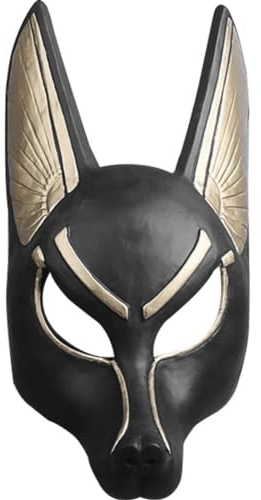 Ägyptische Anubis Cosplay Gesichtsmaske PVC Head Helm Kostüm Party Requisite Halloween Food Dress Ball Toy