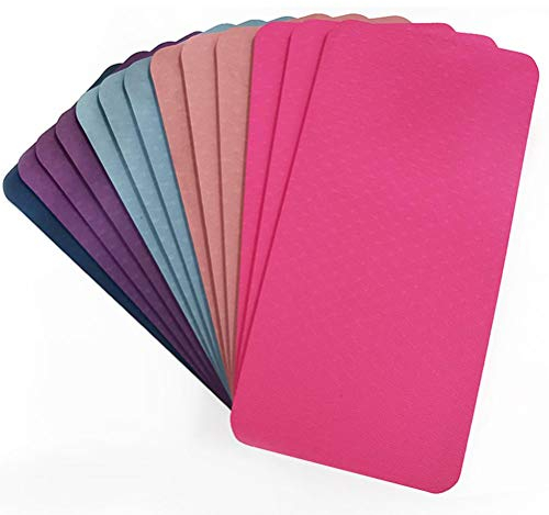 Yogamatte, Rutschfeste Gymnastikmatte, Trainingsmatte, Trainingsmatte, Leichte Yogamatte, Sportmatte, Langlebige, Tragbare Matte, Weiche, Bequeme Yage-Matte, Kleine Matte für Yoga-Training(34*17*0,8)