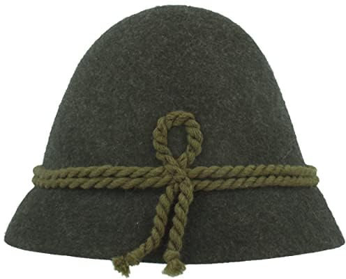 Breiter bayerischer Trachtenhut Herren Stopselhut Herrenhut Anthrazit 52