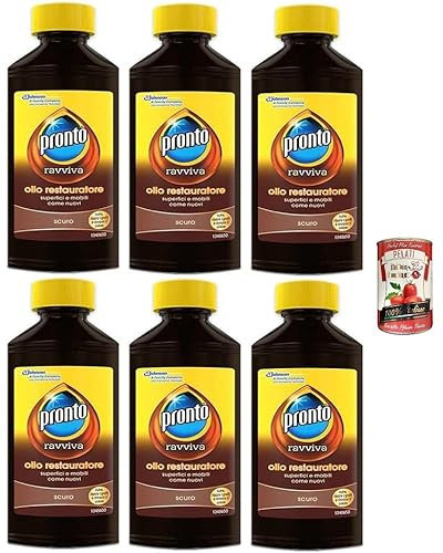 6x Pronto Extra Care Holzrestaurierungsöl, 100 ml+ Italian Gourmet Pelati 400gr