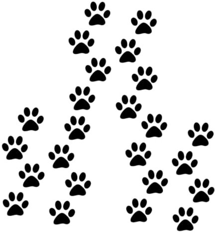 GALPADA 24st Autoaufkleber Mit Katzenpfotenabdruck Auto- Autofenster Aufkleber Katzen-fußabdruck Aufkleber Fürs Auto Karosserieaufkleber Aufkleber Für Auto Pvc Schmecken Heckscheibe