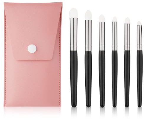 6pcs Ensemble de Pinceaux Secs, Pinceaux Peinture Miniature Pinceau de Peinture de Détail Pinceau Mélangeur de Détails pour Modèle Miniature Aquarelle Peinture à l'huile