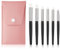 6pcs Ensemble de Pinceaux Secs, Pinceaux Peinture Miniature Pinceau de Peinture de Détail Pinceau Mélangeur de Détails pour Modèle Miniature Aquarelle Peinture à l'huile