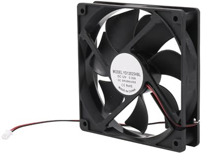 BQLZR DIY Cooling Ventilation Exhaust Fan 12025 12V 2.54 Terminal 4.72inch x 4.72inch