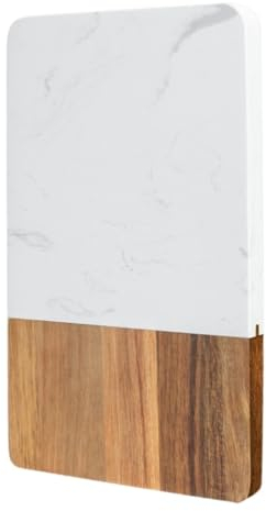 VONGAZ Tabla de Cortar Tabla de Corte Tabla De Cortar De Madera Y Mármol, Tabla De Cortar Simple Rectangular Para Cocina Casera Tablas de Cortar Tablas de Corte
