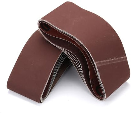 12 Pièces Bande Abrasive 100x 610 mm,Ensemble de Bandes Abrasives Grains 60/120/240/320/400/600/800/1000 2 Pièces Par Grain Bande de Ponceuse pour le Ponçage