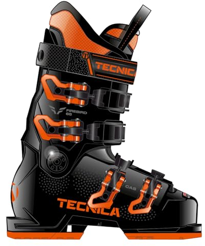 Tecnica - Firebird 65 Black Herren Skischuhe – Größe 36 2/3 – Schwarz