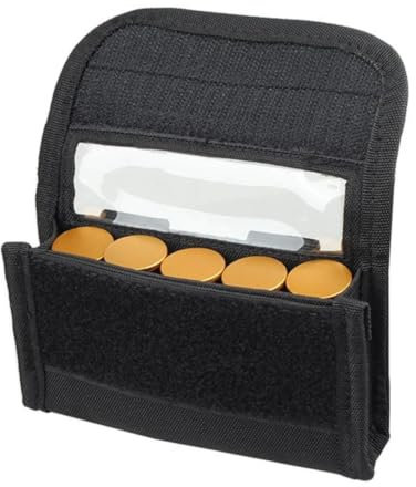 Gexgune Tactical 5 Rounds Cartridge Pouch Shotgun Shotshell Munizioni Ricarica Molle Pouch Holder per calibro 12/20G