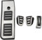 ZFTAP Auto Pedal Abdeckung für Audi A6 C8 2018-2022 A7 2021 LHD,Pedalauflagen Bremse Fußpedal Accelerator Abdeckung Restfoot Pedal Pad,A/Mt with Rest Pedal