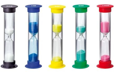 Sablier CQEAZ coloré Horloges de sable avec minuterie précise pour la maison, outil pratique pour la gestion du temps dans n'importe quel endroit magnétique