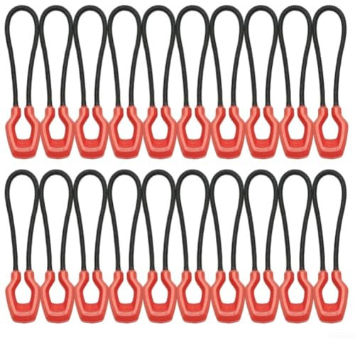 Jotekonoby Cordon lumineux de rechange pour sacs à dos, tente, bagages, randonnée, camping avec caractéristiques réfléchissantes phosphorescentes (rouge)