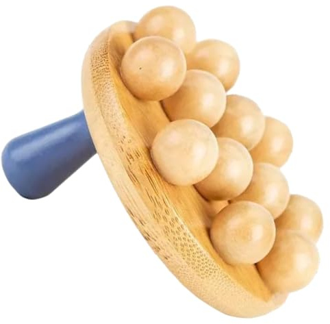 Bambus Massagebürste für Hände und Füße, Leicht, Tragbar, für Zuhause | Meridians Massagebürste aus Bambus, Beige, für Büro und Alltag, zur Entspannung