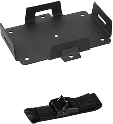 Metal Battery Tray For 12V 6ah-15ah 6V 7ah-12ah Batteries With Adjustable Strap For Marine And More Vehicles ATV Battery Holder