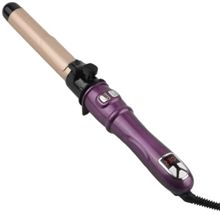 gesundpur SilkWave One –Rotierender Keramik-Lockenstab Professioneller Langer Rotierender Lockenstab 28mm - unterschiedl. Temp., für seidig-glänzende Locken & Wellen