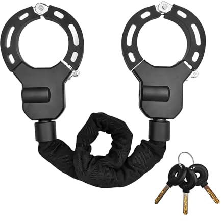 Amdoticknpf Lucchetto Monopattino Elettrico 8mm, Catena Bicicletta Antifurto, Serratura ad Alta Sicurezza con Chiave, Lucchetto Bici, Accessori Monopattino Elettrico, Manette Serrature per Scooter