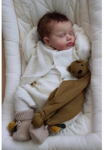 RXDOLL Bambola in silicone completo da 50,8 cm, realistica, in silicone, impermeabile, realistica, per bambini che dormono