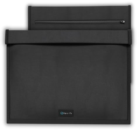Spy-Fy Faraday Sleeve for Tablet & iPad | Signal Blocking Bag Blocks WiFi, 5G, GPS, Bluetooth & RFID | Anti-Tracking & Anti-Hacking Privacy Pouch | Durable Everyday Protection
