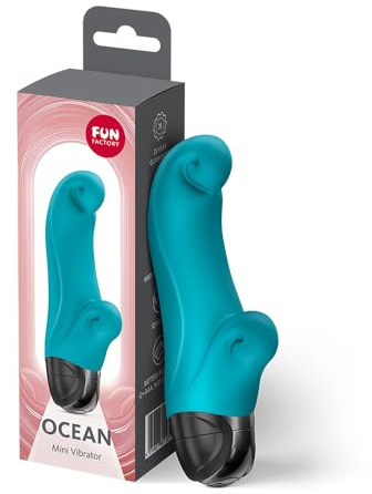 Fun Factory Ocean | Mini-Vibrator für Frauen | 12 Vibrationsmodi | Klitoris- & G-Punkt-Stimulation | batteriebetrieben | Sex Spielzeug für Frauen | Wasserdicht | Mehrere Vibrationsprogramme