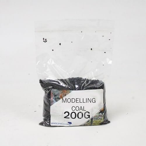 WWS War World Scenics WWScenics Modell Kohle | 200g Beutel | Basing Materialien Diorama Modellbau