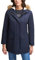 Levi's Damen Lined Mid-Length Performance Park Jacket with Faux Fur Collar Parka, Marineblau/Sherpa-Futter, 3X