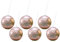 Set of 6 Rose Gold Disco Drinking Balls - Disco Ball Drinking Cups - Party Novelty Fun