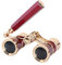BIlinli Mini Protable Vintage Brille Fernglas Teleskop mit Griff Mode Frauen Elegante Mehrzweck Oper Theater Theater Pferderennen Wertschätzung Zubehör Kit
