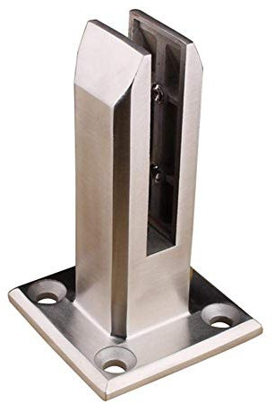 Stainless Steel Glass Clip Foot Cover, Railing Fence Handrail Glass Clip, Garden Deck Ground Rail Foot Cover
